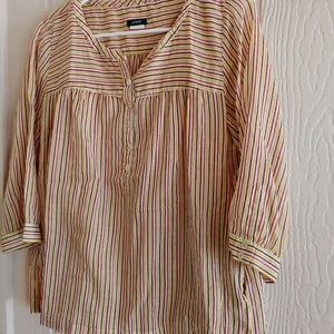 ❤️J Crew Multicolor Striped Cotton Blouse